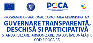 Guvernare transparentă, deschisă și participativă – standardizare, armonizare, dialog îmbunătățit - SIPOCA 35